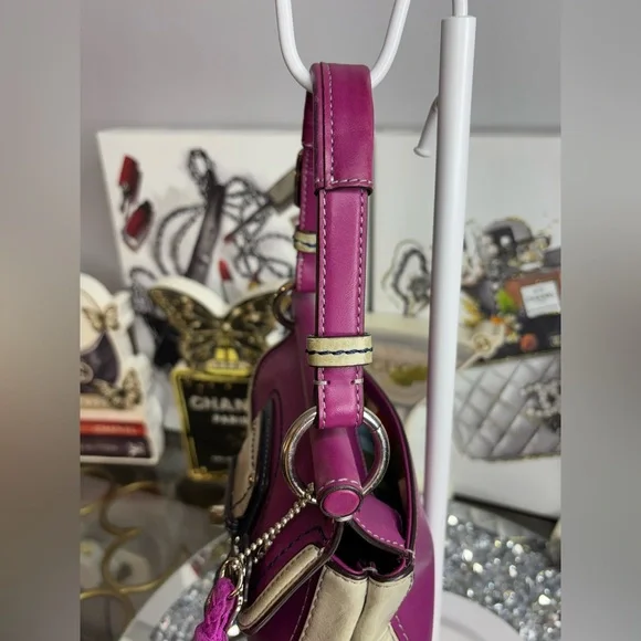 Coach 2012 Legacy Mini Willis colorblock leather crossbody bag EUC - Picture 10 of 17